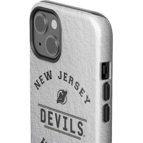 NHL New Jersey Devils Black Text iPhone 15 Plus Impact Case