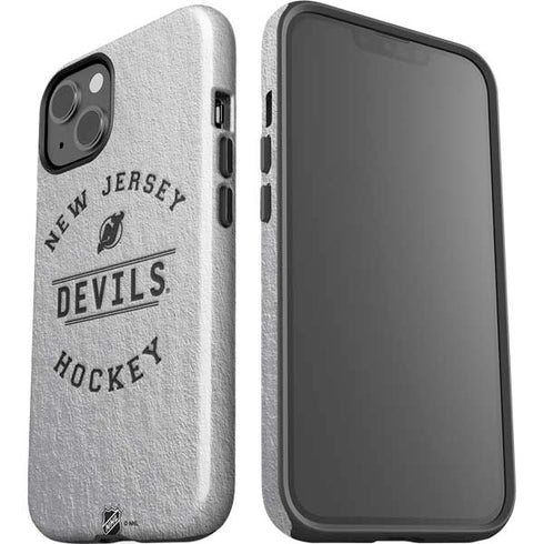 NHL New Jersey Devils Black Text iPhone 15 Plus Impact Case