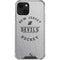NHL New Jersey Devils Black Text iPhone 14 Plus Clear Case