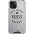NHL New Jersey Devils Black Text iPhone 14 Plus Clear Case
