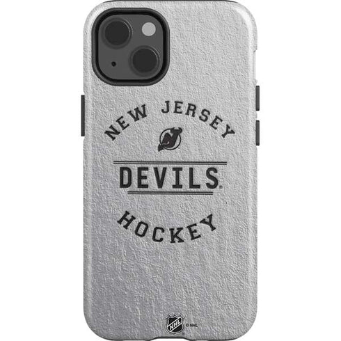 NHL New Jersey Devils Black Text iPhone 14 Impact Case