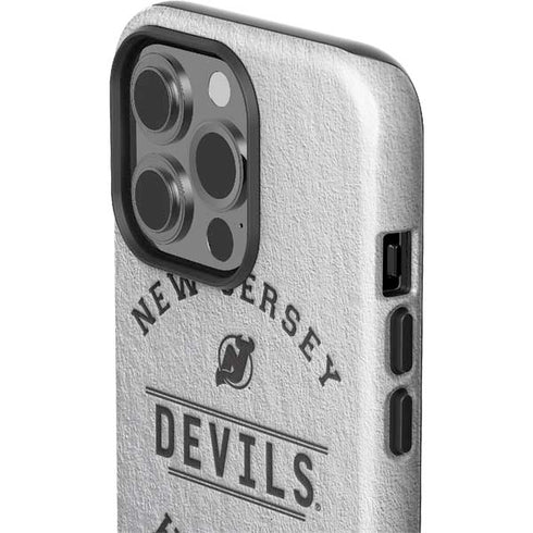 NHL New Jersey Devils Black Text iPhone 15 Pro Impact Case