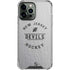 NHL New Jersey Devils Black Text iPhone 15 Pro Max Clear Case