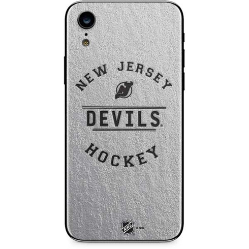 NHL New Jersey Devils Black Text iPhone XR Skin