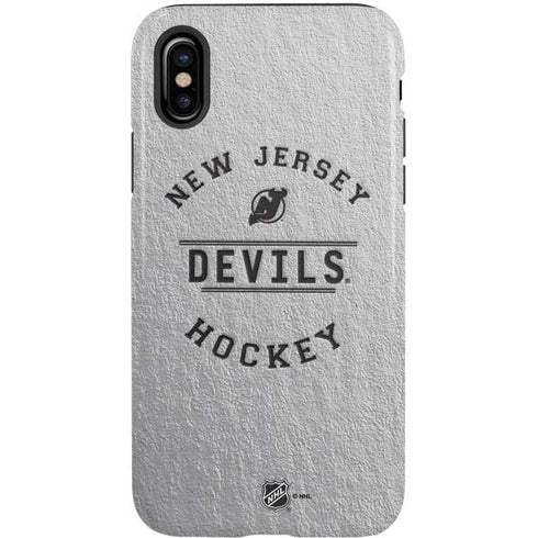 NHL New Jersey Devils Black Text iPhone XS Pro Case
