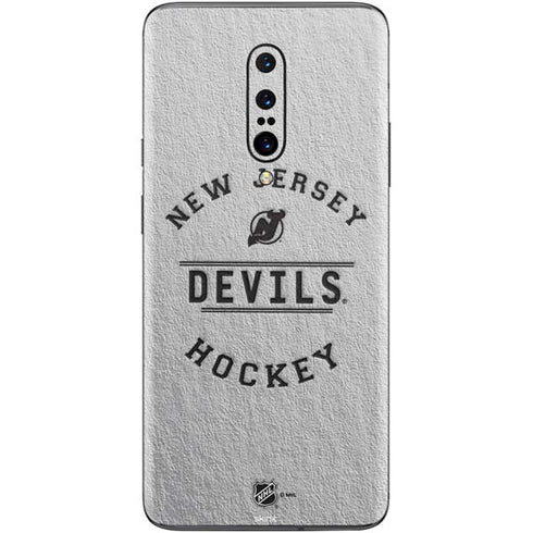 NHL New Jersey Devils Black Text OnePlus 7 Pro Skin