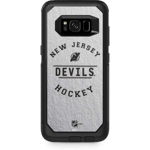 NHL New Jersey Devils Black Text Otterbox Commuter Galaxy Skin