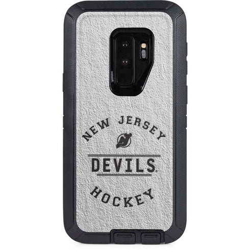 NHL New Jersey Devils Black Text Otterbox Defender Galaxy Skin