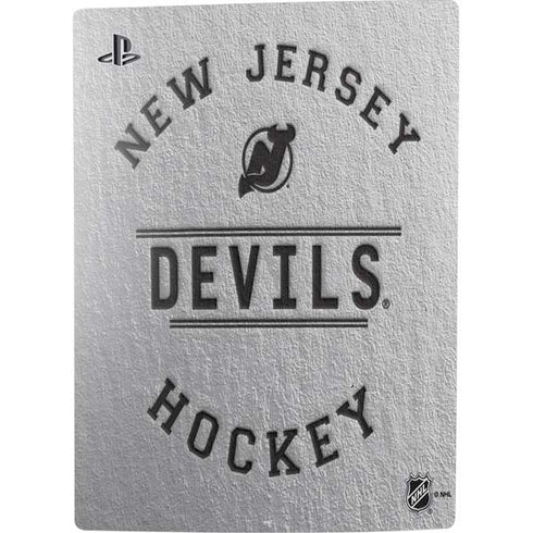 NHL New Jersey Devils Black Text PS5 Bundle Skin