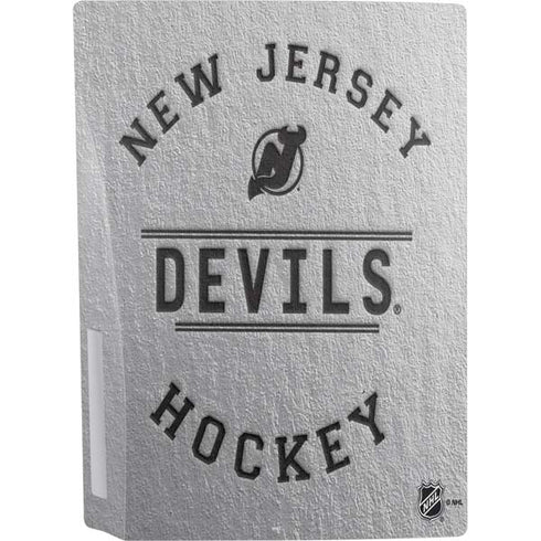 NHL New Jersey Devils Black Text PS5 Bundle Skin