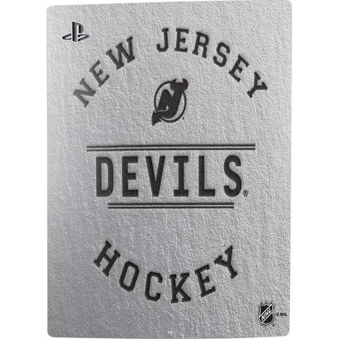 NHL New Jersey Devils Black Text PS5 Digital Edition Bundle Skin