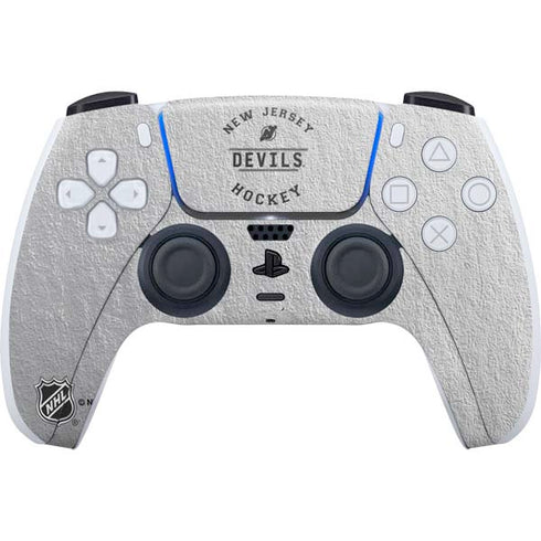 NHL New Jersey Devils Black Text PS5 Controller Skin