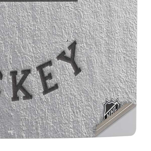 NHL New Jersey Devils Black Text PS5 Slim Digital Edition Console Skin