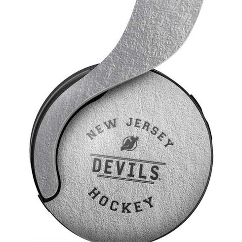 NHL New Jersey Devils Black Text PULSE 3D Wireless Headset for PS5 Skin
