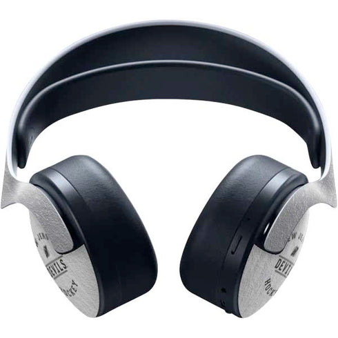 NHL New Jersey Devils Black Text PULSE 3D Wireless Headset for PS5 Skin