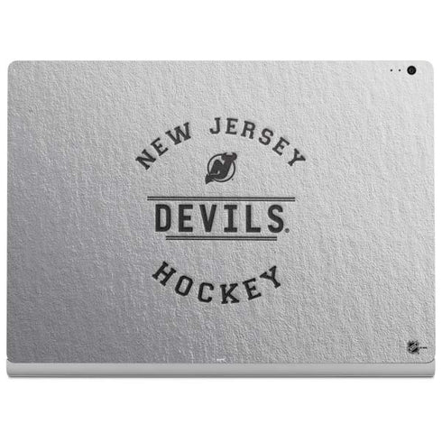 NHL New Jersey Devils Black Text Surface Book 2 15in Skin
