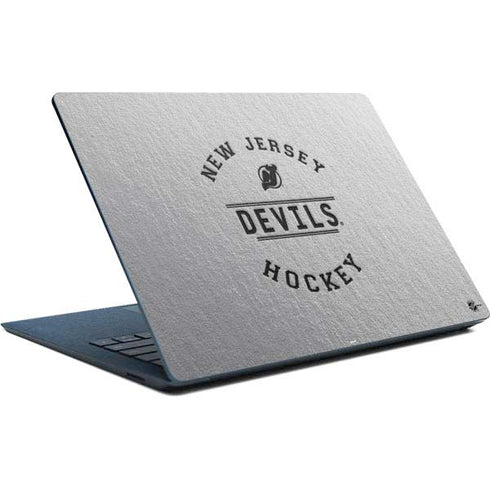 NHL New Jersey Devils Black Text Surface Laptop Skin