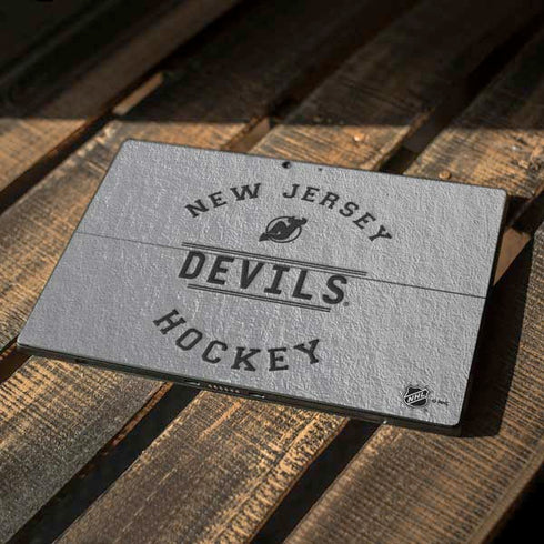 NHL New Jersey Devils Black Text Surface Pro 7 Skin