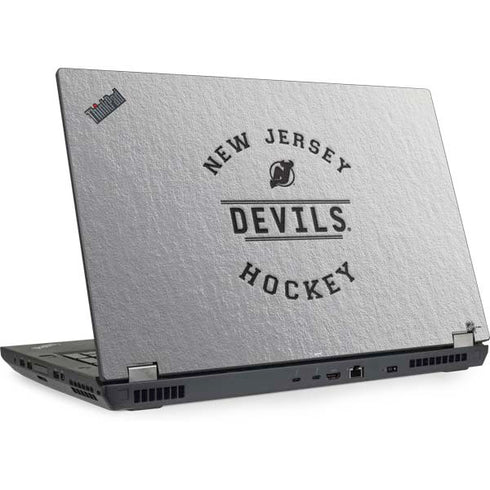 NHL New Jersey Devils Black Text Lenovo ThinkPad Skin