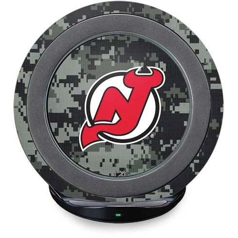 NHL New Jersey Devils Camo Fast Charge Wireless Charging Stand Skin