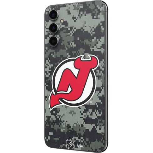 NHL New Jersey Devils Camo Galaxy A14 5G Skin