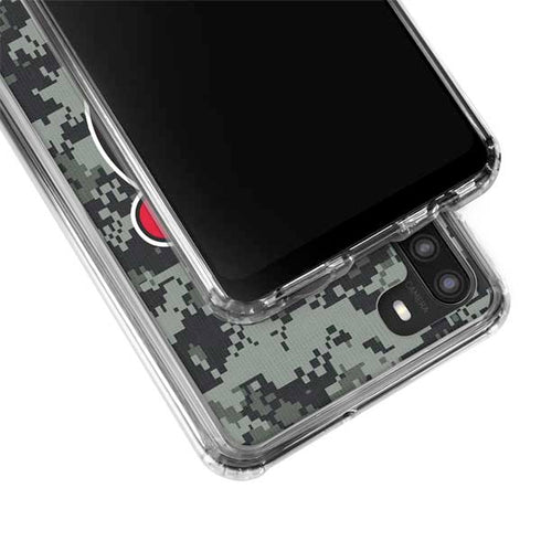 NHL New Jersey Devils Camo Galaxy A21 Clear Case