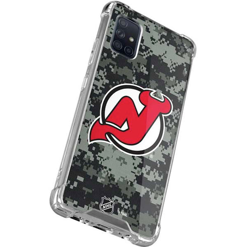 NHL New Jersey Devils Camo Galaxy A51 5G Clear Case