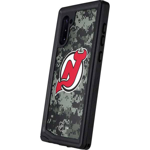 NHL New Jersey Devils Camo Galaxy Note 10 Waterproof Case