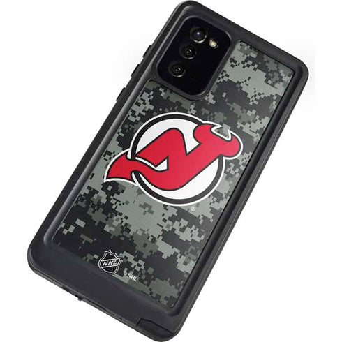 NHL New Jersey Devils Camo Galaxy Note20 5G Waterproof Case