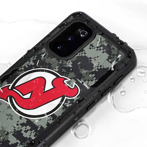 NHL New Jersey Devils Camo Galaxy S20 Waterproof Case