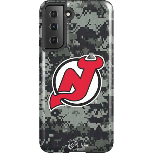 NHL New Jersey Devils Camo Galaxy S21 5G Pro Case