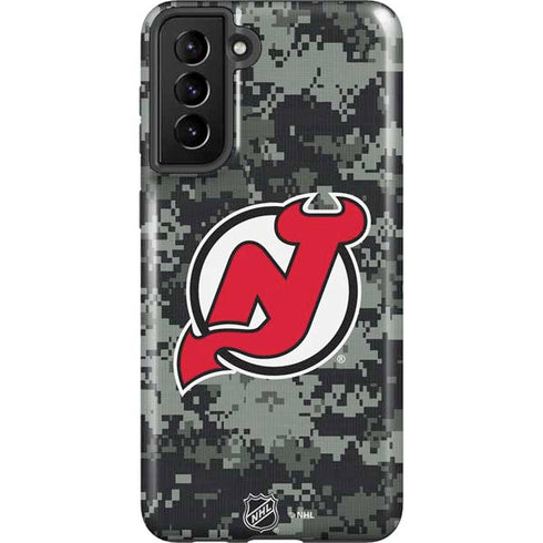 NHL New Jersey Devils Camo Galaxy S21 Plus 5G Pro Case