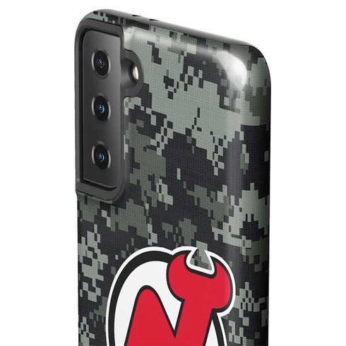 NHL New Jersey Devils Camo Galaxy S21 Plus 5G Pro Case