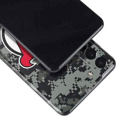 NHL New Jersey Devils Camo Galaxy S21 Plus 5G Skin