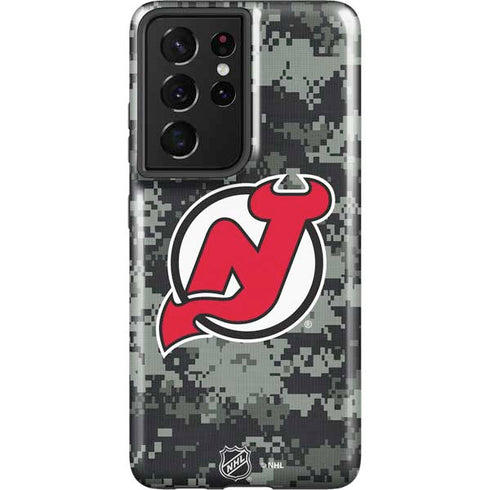 NHL New Jersey Devils Camo Galaxy S21 Ultra 5G Pro Case