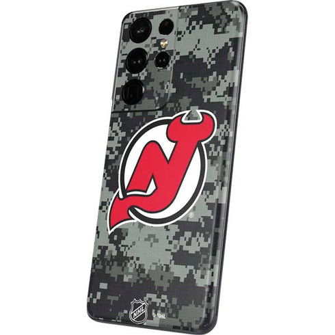 NHL New Jersey Devils Camo Galaxy S21 Ultra 5G Skin