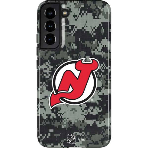 NHL New Jersey Devils Camo Galaxy S22 Plus Pro Case