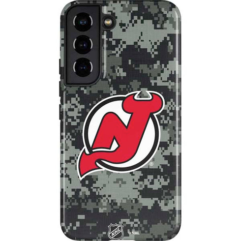 NHL New Jersey Devils Camo Galaxy S22 Pro Case