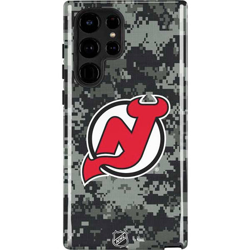 NHL New Jersey Devils Camo Galaxy S22 Ultra Pro Case