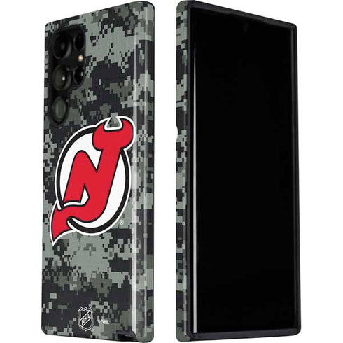 NHL New Jersey Devils Camo Galaxy S22 Ultra Pro Case