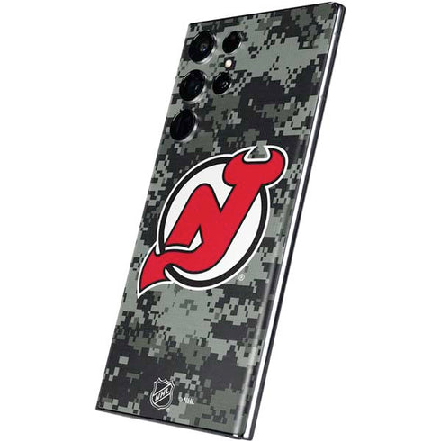 NHL New Jersey Devils Camo Galaxy S22 Ultra Skin