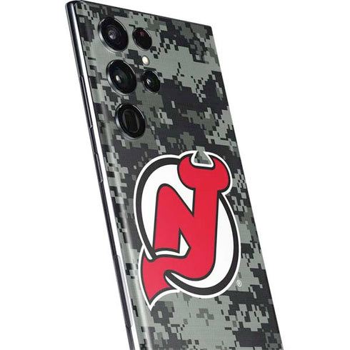 NHL New Jersey Devils Camo Galaxy S22 Ultra Skin