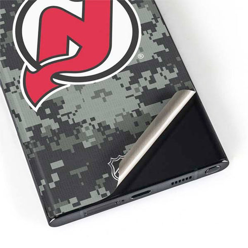 NHL New Jersey Devils Camo Galaxy S22 Ultra Skin
