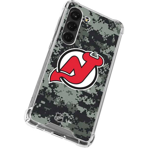 NHL New Jersey Devils Camo Galaxy S23 Clear Case