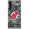 NHL New Jersey Devils Camo Galaxy S23 FE Clear Case