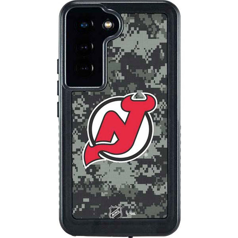 NHL New Jersey Devils Camo Galaxy S23 Waterproof Case