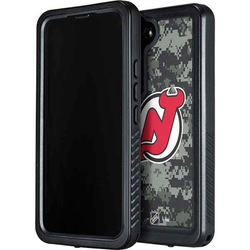 NHL New Jersey Devils Camo Galaxy S23 Waterproof Case