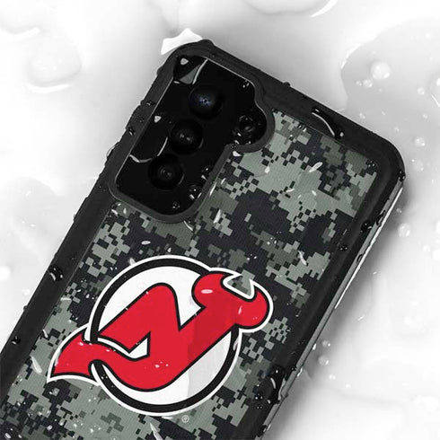 NHL New Jersey Devils Camo Galaxy S23 Waterproof Case