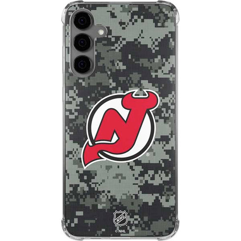 NHL New Jersey Devils Camo Galaxy S24 Plus Clear Case