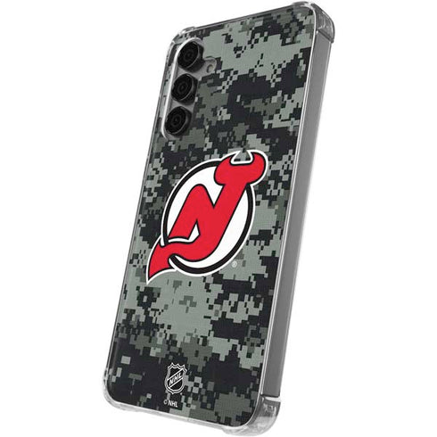 NHL New Jersey Devils Camo Galaxy S24 Plus Clear Case